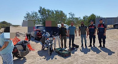 Mersin'de kaçak yırtıcı kuş avcılığı yapan 4 kişiye 143 bin lira ceza kesildi