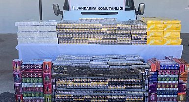 Midyat'ta minibüste 2 milyon liralık kaçak sigara operasyonu