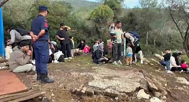 Milas'ta 33'ü çocuk, 74 düzensiz göçmen yakalandı