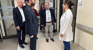 Milletvekili Bayırcı tedavi sürecinin ardından ilk ziyaretini Kütahya Şehir Hastanesi'ne yaptı