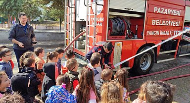 Minik öğrenciler hayallerindeki mesleği tanıdı