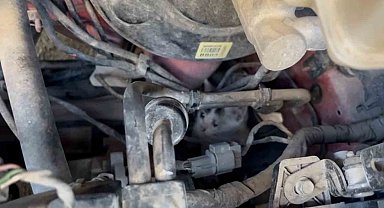 Motorda mahsur kalan yavru kedileri itfaiye kurtardı