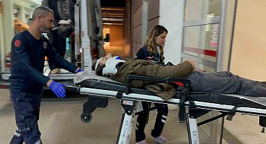 Motosiklet devrildi: 1 yaralı