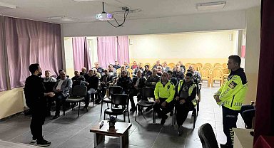 Mudurnu'da taşımalı eğitim şoförlerine güvenlik eğitimi