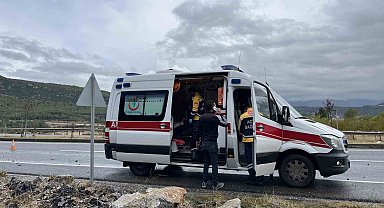 Muğla çevre yolunda yağış kazaya sebep oldu: 1 yaralı