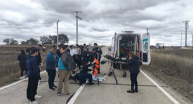 Muratlı'da trafik kazası: 1 yaralı