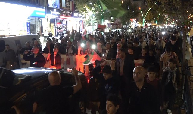 Muş'ta binlerce kişiden Gazze'ye destek gösterisi