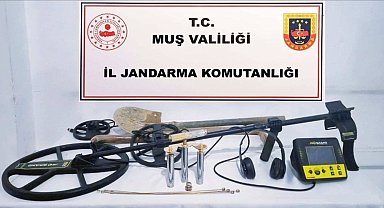 Muş'ta kaçak kazı yapan 7 kişi suçüstü yakalandı