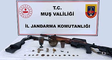 Muş'ta tarihi eser operasyonu: Çok sayıda obje ele geçirildi