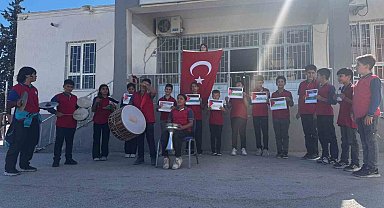 Mut'lu öğrencilerden Filistin'e destek