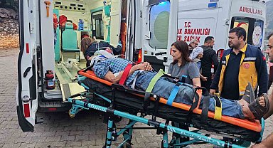 Nazilli'de kamyonet uçuruma yuvarlandı: 3 yaralı