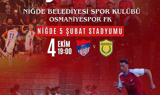 Niğde Belediyespor, Osmaniyespor maçına hazır