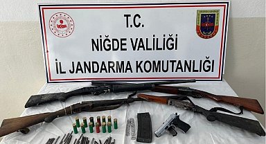 Niğde'de ruhsatsız silah operasyonu: 2 kişiye adli işlem başlatıldı