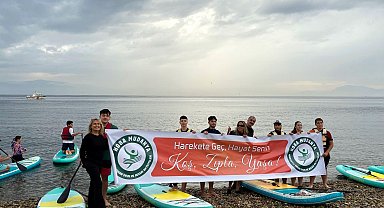 Öğrenciler suda dengede durmayı öğrendiler