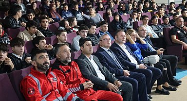 Öğrencilere afet bilinci eğitimi