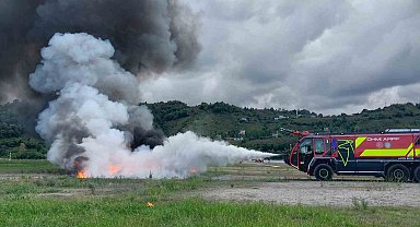 Ordu-Giresun Havalimanı'nda acil durum tatbikatı