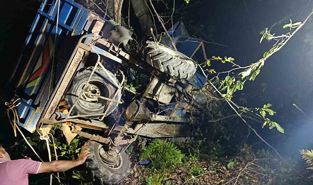 Ordu'da uçuruma yuvarlanan patpatın altında kalan sürücü hayatını kaybetti