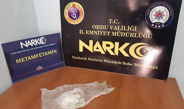 Ordu'da uyuşturucu operasyonları: 1 tutuklama