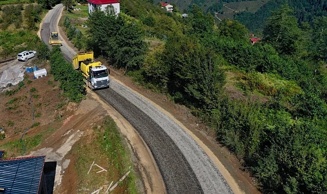Ordu'da yol özlemi asfaltla son buldu