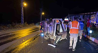 Osmaniye'de otomobil takla attı: 3 yaralı