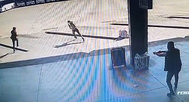 Otogarda yaşanan dehşet kamerada