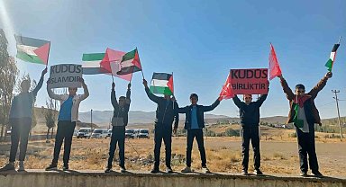 Özalp'te Filistin'e destek etkinliği