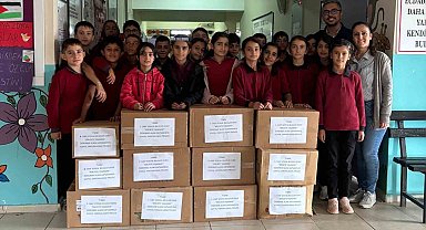 Ozanca'da ortaokulu öğrencilerinden gönüllere dokunan yardım eli
