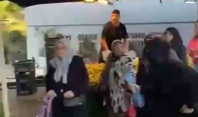 Peçeyle gizlendiler, pazarda hırsızlık yaparken yakalanınca böyle kaçtılar