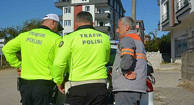 Polisten patpat sürücüsüne 993 lira ceza