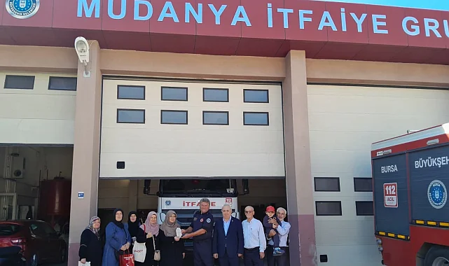 Saadet Partili kadınlardan Mudanya İtfaiyesi'ne ziyaret