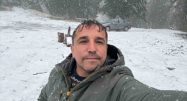 Safranbolu'dan yüksek kesimleri beyaza büründü