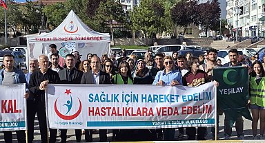 Sağlık için 10 bin adım attılar