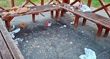 Sahil keyfi çöplüğe döndü: Vatandaş cezai işlem istiyor