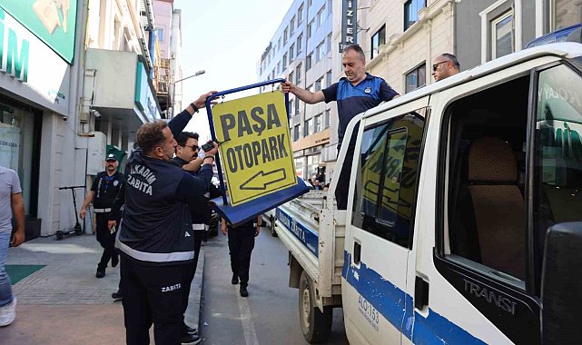 Samsun'da kaldırım işgali ile mücadele