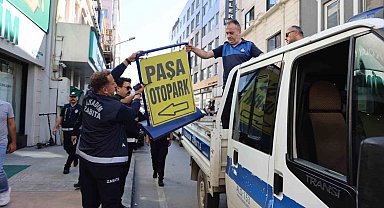 Samsun'da kaldırım işgali ile mücadele