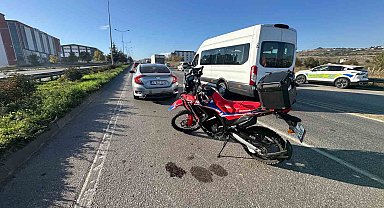 Samsun'da motosiklet ile otomobil çarpıştı: 1 yaralı