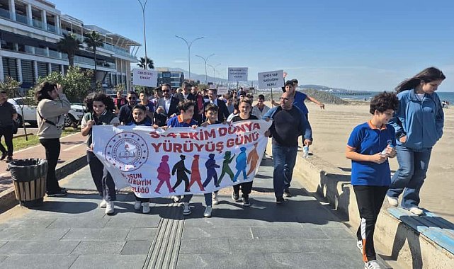 Samsun'da sağlıklı yaşam yürüyüşü