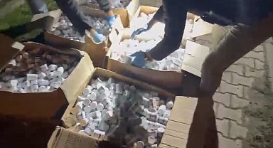 Samsun'da tırdan 153 bin adet uyuşturucu hap çıktı