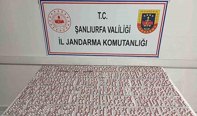 Şanlıurfa'da 2 bin 128 uyuşturucu hap ele geçirildi