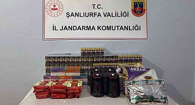 Şanlıurfa'da bin 130 paket gümrük kaçağı sigara ele geçirildi