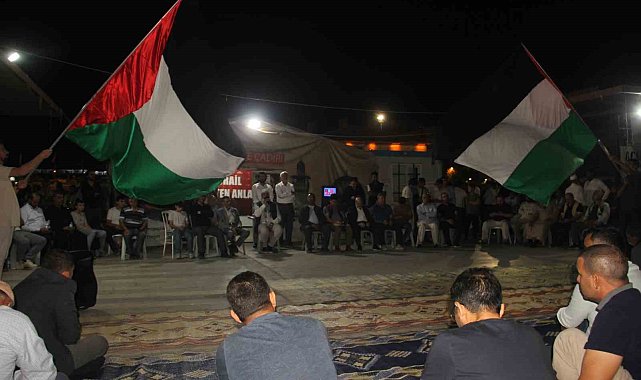 Şanlıurfa'da Sumud Filosu'na destek nöbeti