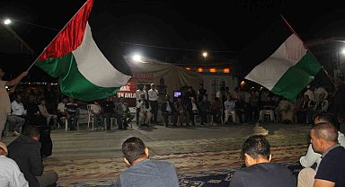 Şanlıurfa'da Sumud Filosu'na destek nöbeti