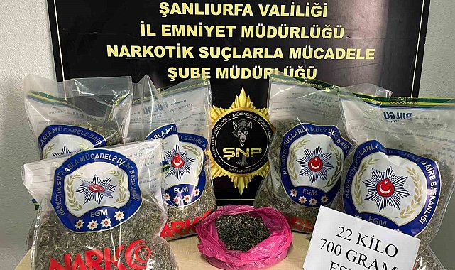 Şanlıurfa'da uyuşturucu operasyonu: 2 gözaltı