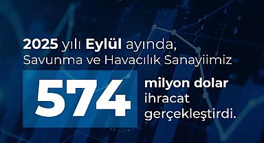 Savunma Sanayii Başkanı Görgün: "Savunma ve havacılık sanayiimiz, 2025 yılı Eylül ayında 574 milyon dolarlık ihracat gerçekleştirdi"