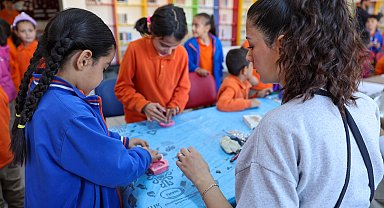 Selçuklu Sanat ve Tasarım Atölyesi'nden dış mahallelerdeki öğrencilere sanat etkinliği