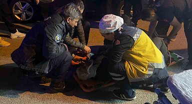 Seyir halindeyken motosikletiyle düşen sürücü yaralandı