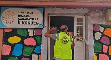 Siirt'te arama kurtarma ekibinden köy okuluna renkli dokunuş