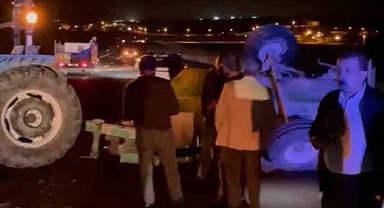 Siirt'te hafif ticari araç ile traktör çarpıştı: 2 yaralı