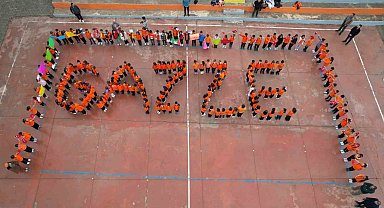 Sındırgı'da miniklerden Gazze'ye anlamlı destek
