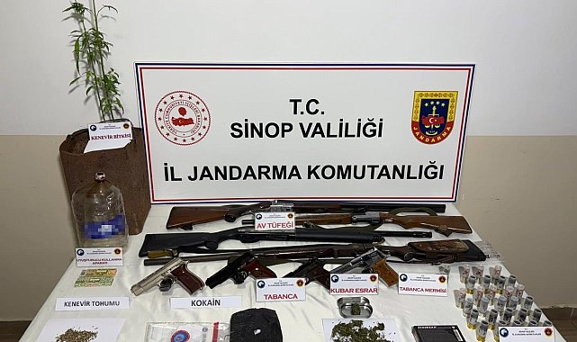Sinop'ta jandarmadan uyuşturucu operasyonu: 2 gözaltı